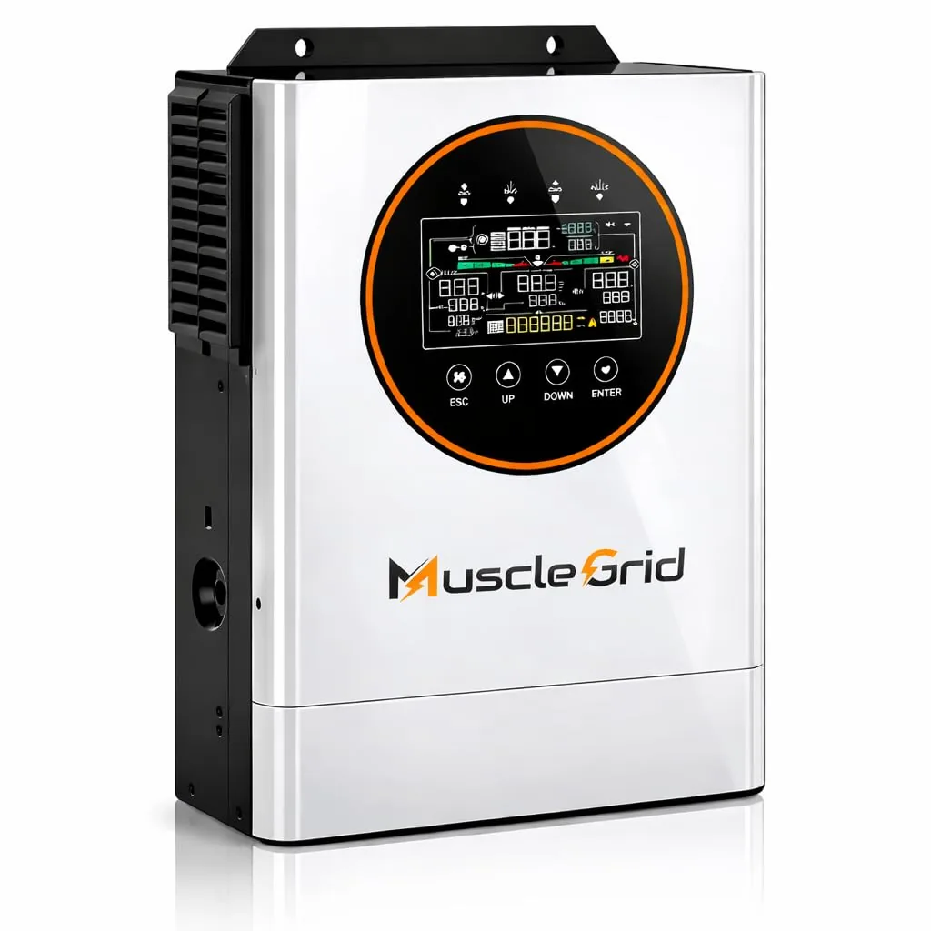 MuscleGrid Focus 5 kW Hybrid Solar Inverter (24V) — MPPT