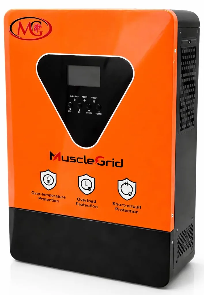 MuscleGrid Titan 6.2 kW Hybrid Solar Inverter (48V) — 120A Charger